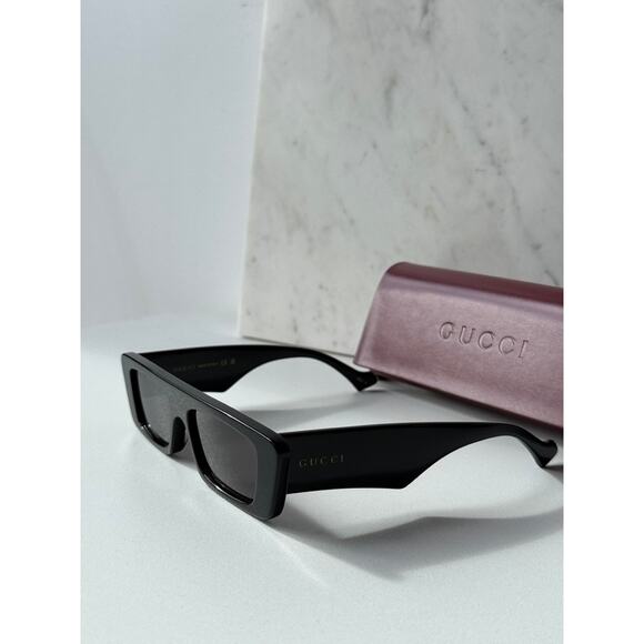 NEW Gucci GG1331S Black Polairzed Slim Unisex Sunglasses - Picture 4 of 8